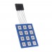 3pcs 4 x 3 Matrix Array 12 Key Keypad Keyboard Sealed Membrane 4 3 Button Pad with Sticker Switch